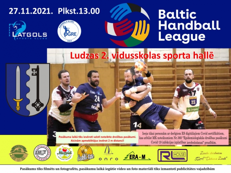 Baltijas handbola līga Ludzas 2. vidusskolas sporta hallē