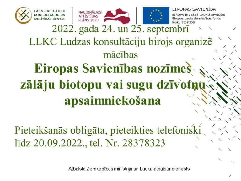 LLKC Ludzas konsultāciju birojs aicina uz bezmaksas mācībām