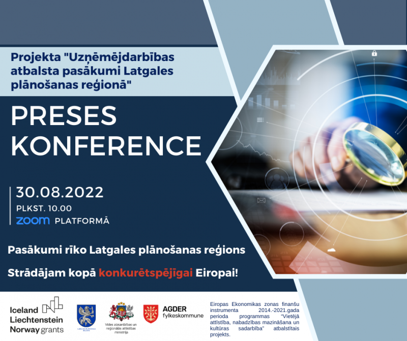 Aicinājums piedalīties projekta “UAP Latgale” preses konferencē
