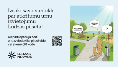 Izsaki savu viedokli par atkritumu urnu izvietojumu Ludzas pilsētā