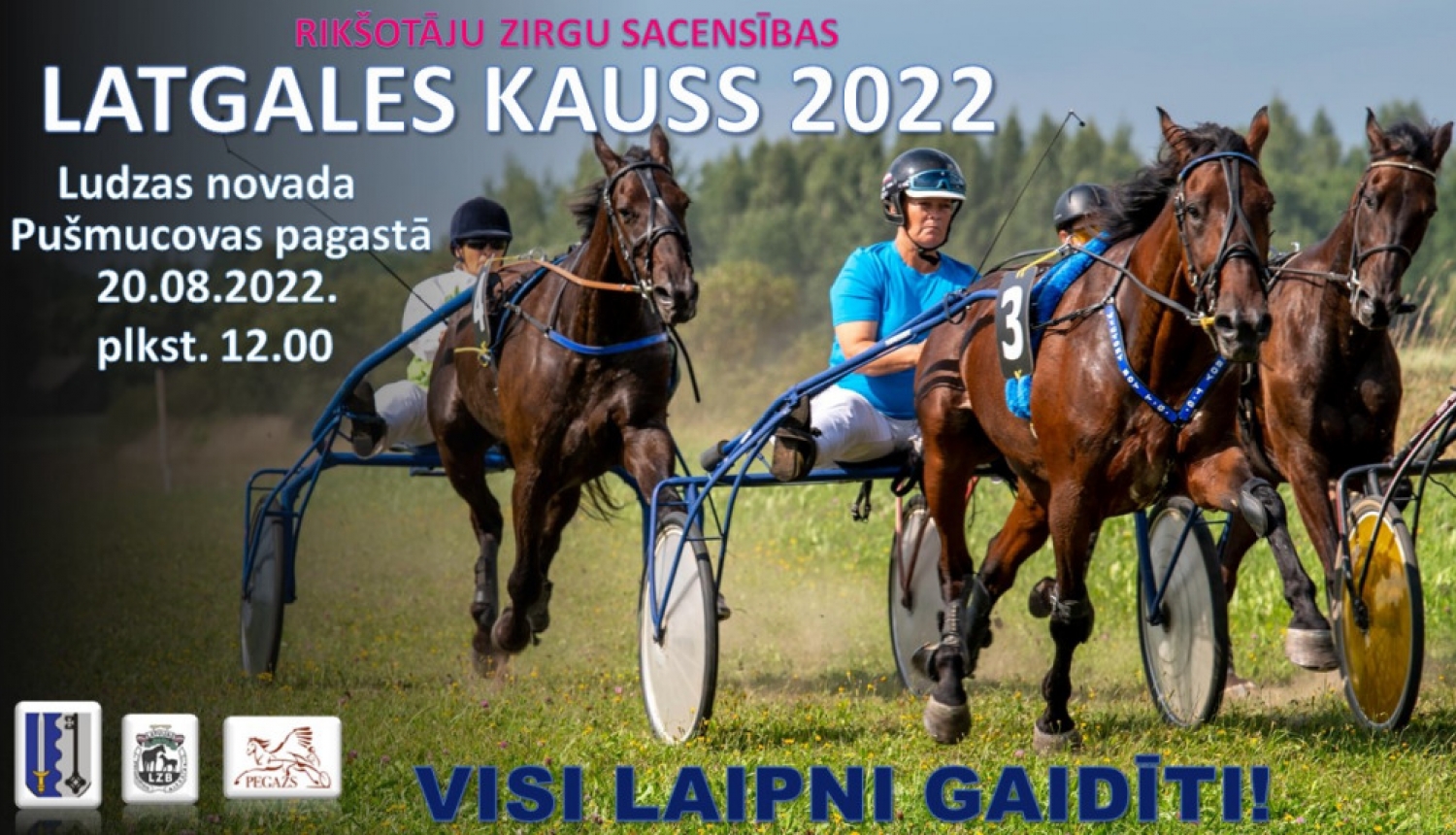 Rikšotāju zirgu sacensības “Latgales kauss 2022”