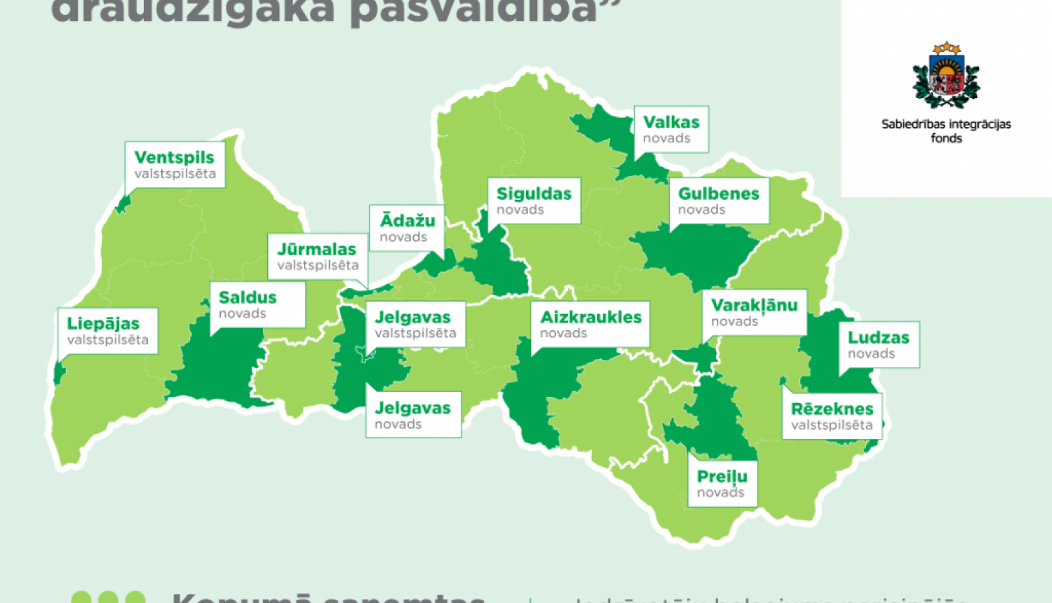 Noskaidrotas iedzīvotāju visaugstāk novērtētās ģimenēm draudzīgās pašvaldības Latgales plānošanas reģionā