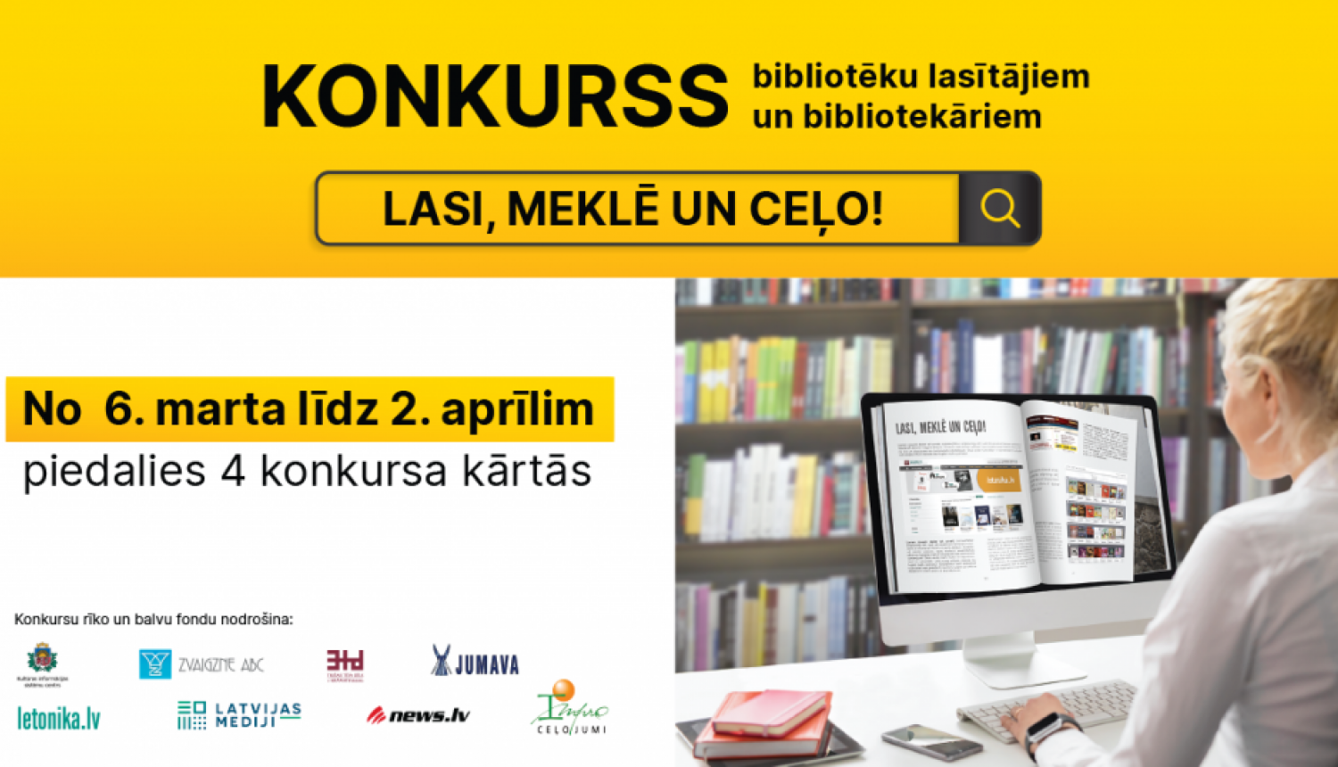 Latvijas bibliotēkās sākas izzinošs atbilžu meklēšanas konkurss “Lasi, meklē un ceļo!”