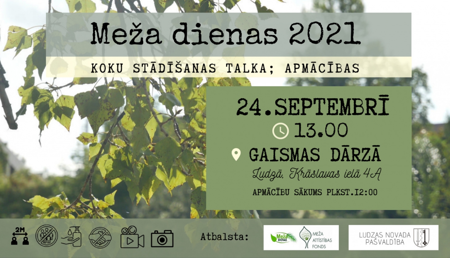 “Meža dienas 2021” ietvaros aicinām uz koku stādīšanas talku