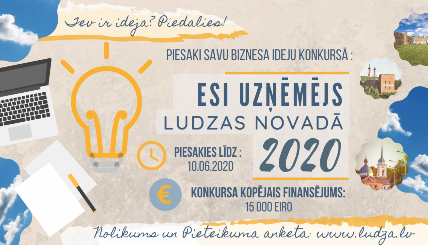Piedalies biznesa ideju konkursā “Esi uzņēmējs Ludzas novadā 2020”