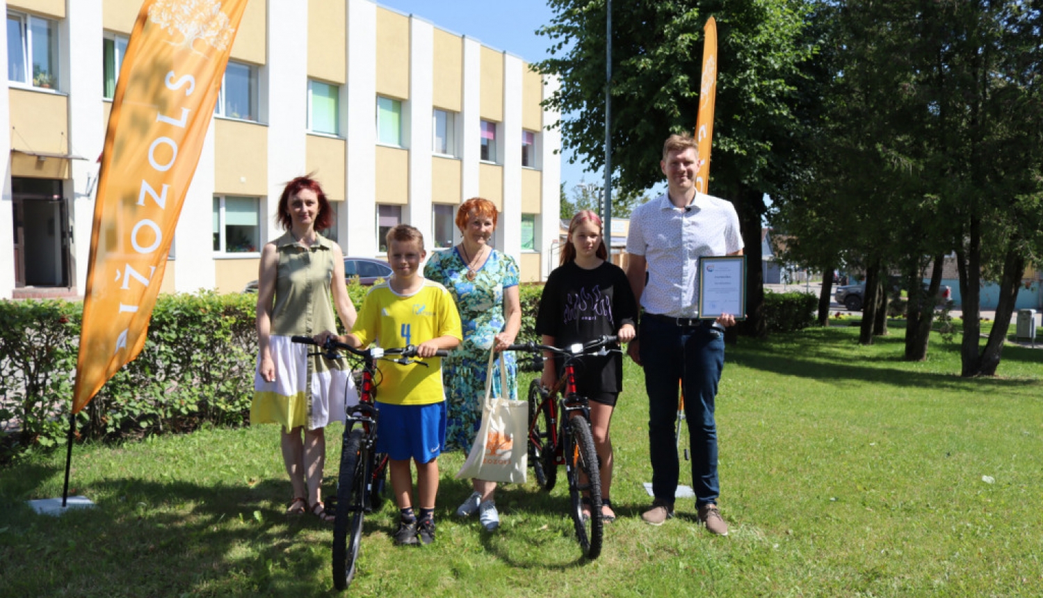 Ludzas novada Bērnu un jauniešu centra “Velo” pulciņš dāvanā saņem velosipēdus!